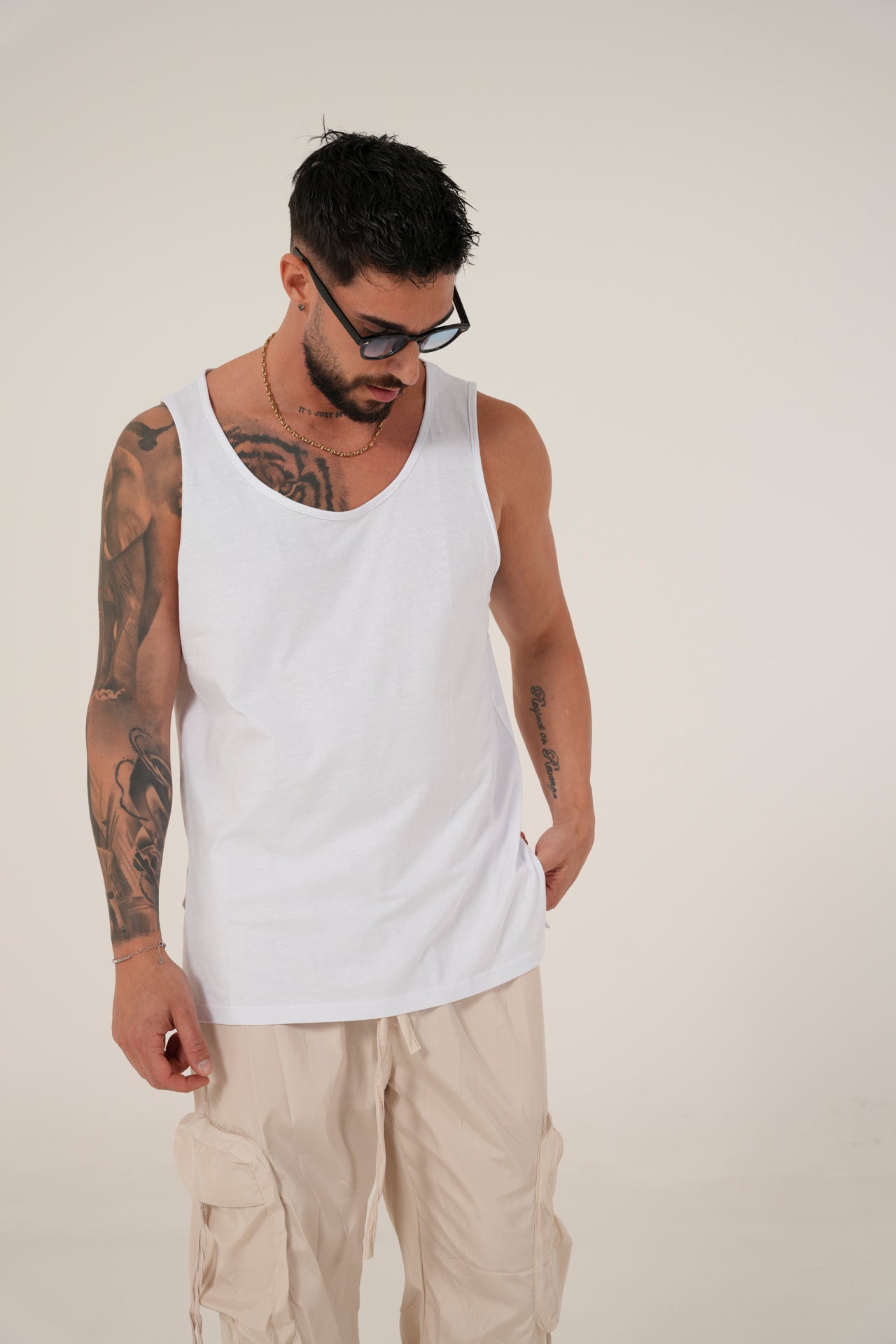 Canotta basic white